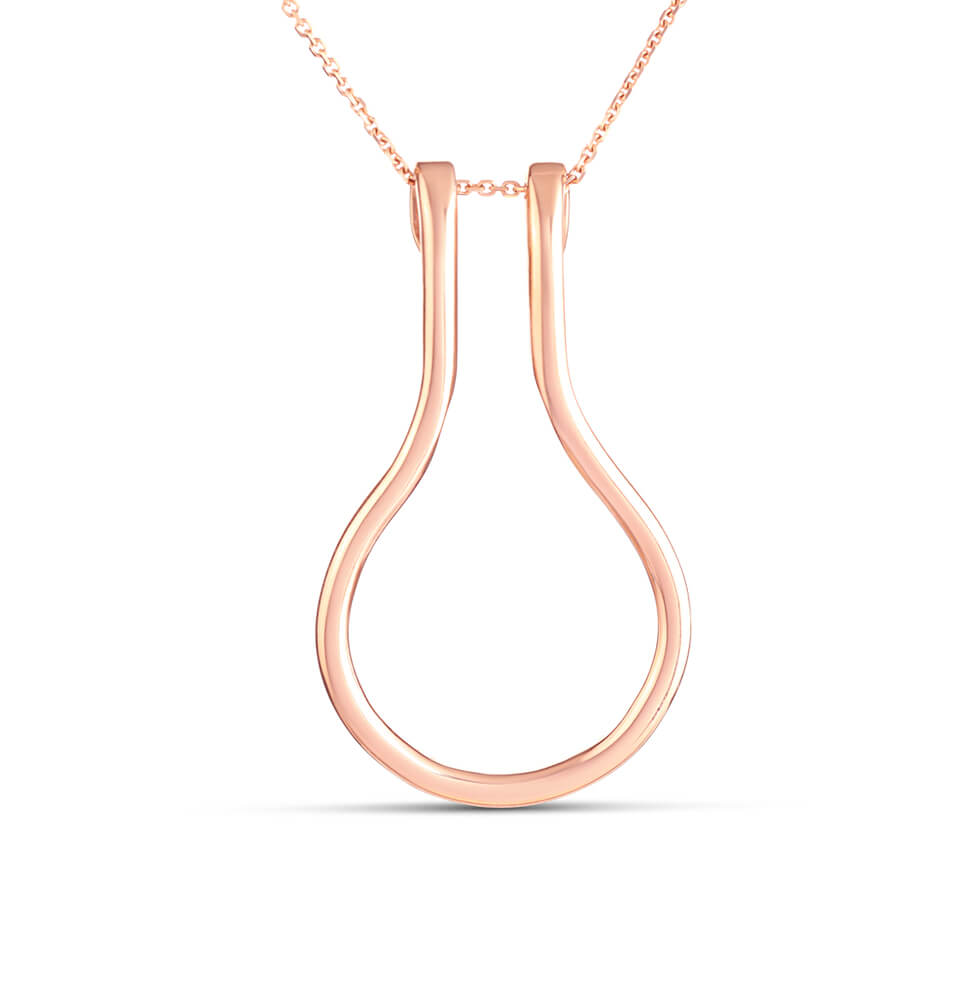 9ct Rose Gold Ring Holder Pendant Exclusively Handcrafted