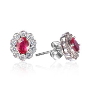 ruby and diamond earrings