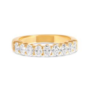 oval diamond band