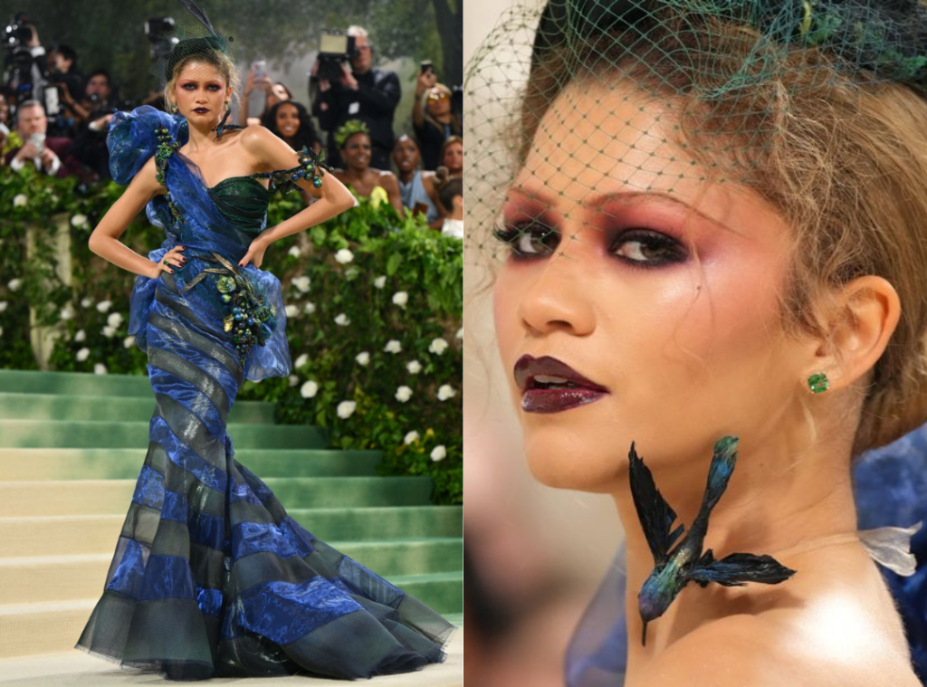 zendaya met gala emerald earrings