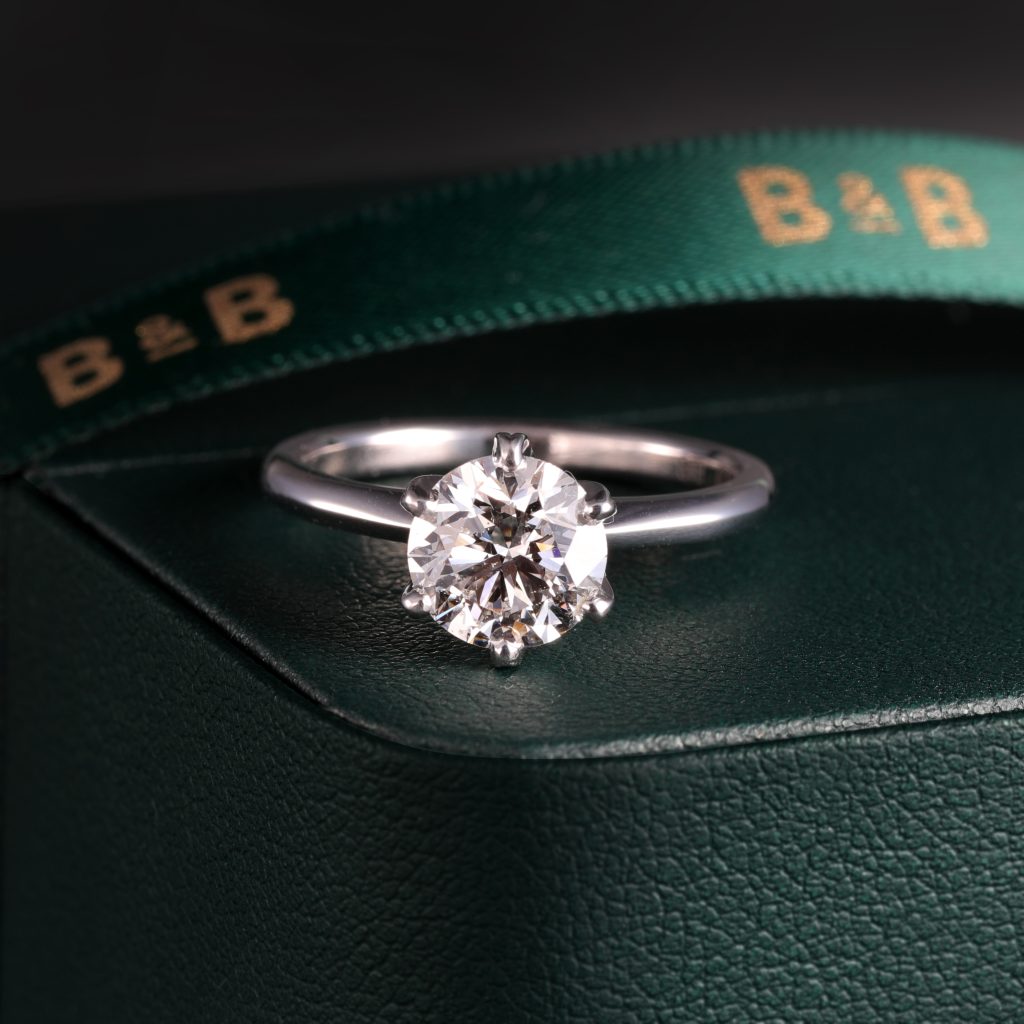 B&B Signature Solitaire Engagement Ring