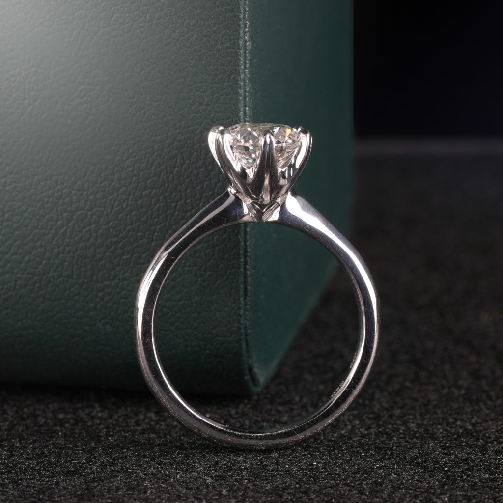 SIDE VIEW of the Signature Solitaire