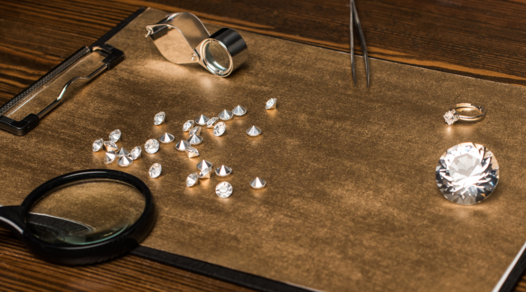 different carat size diamonds