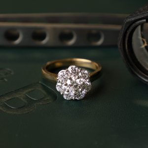 diamond cluster ring