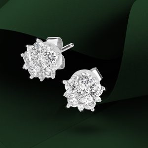 cluster diamond studs