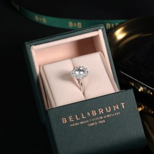 Elongated Halo Ring