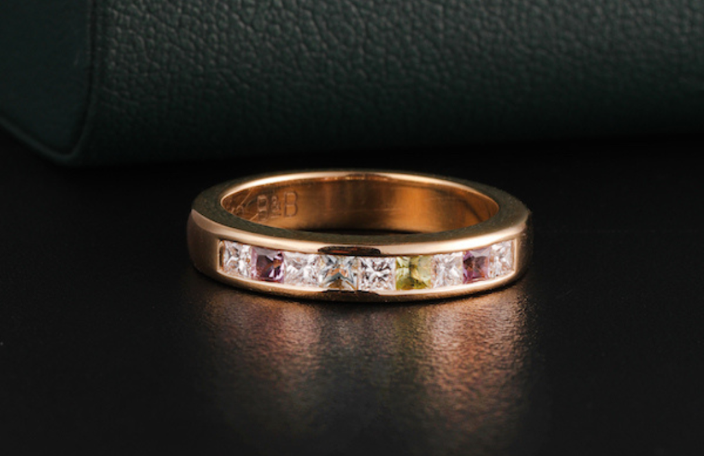 gemstone wedidng ring