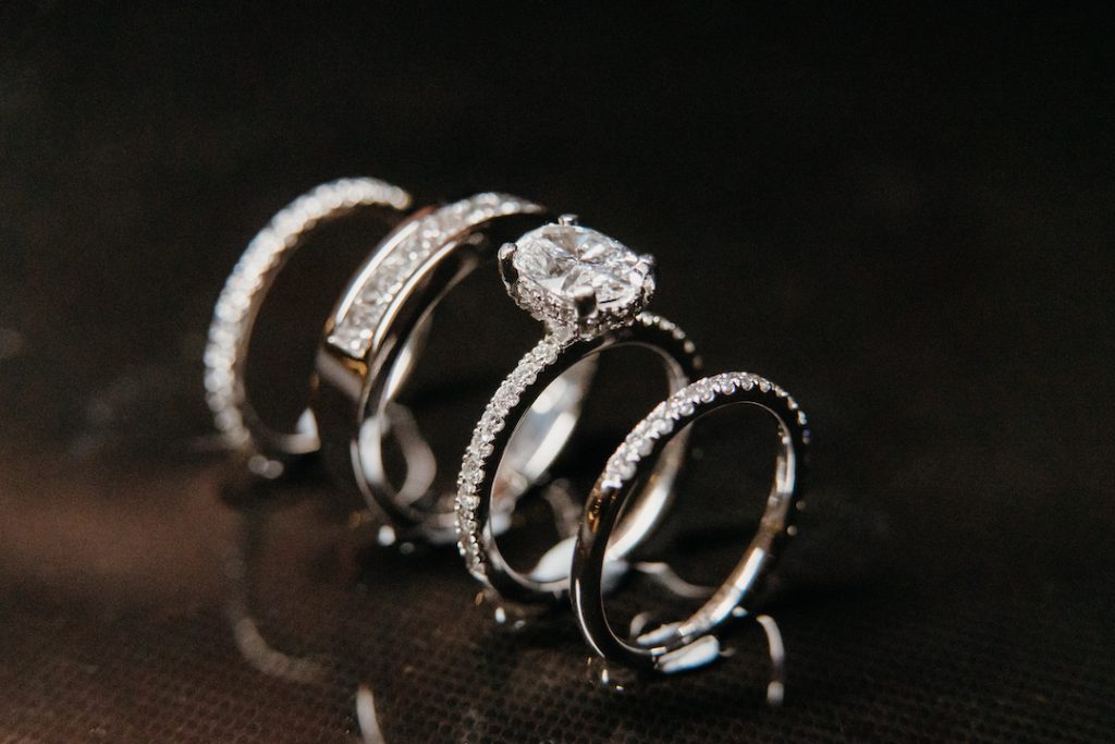 white gold and diamond rings