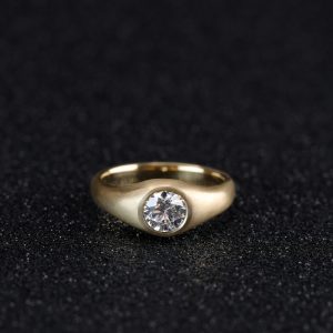 Bezel Set Diamond Ring