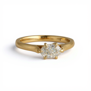 oval diamond in talon claw setting