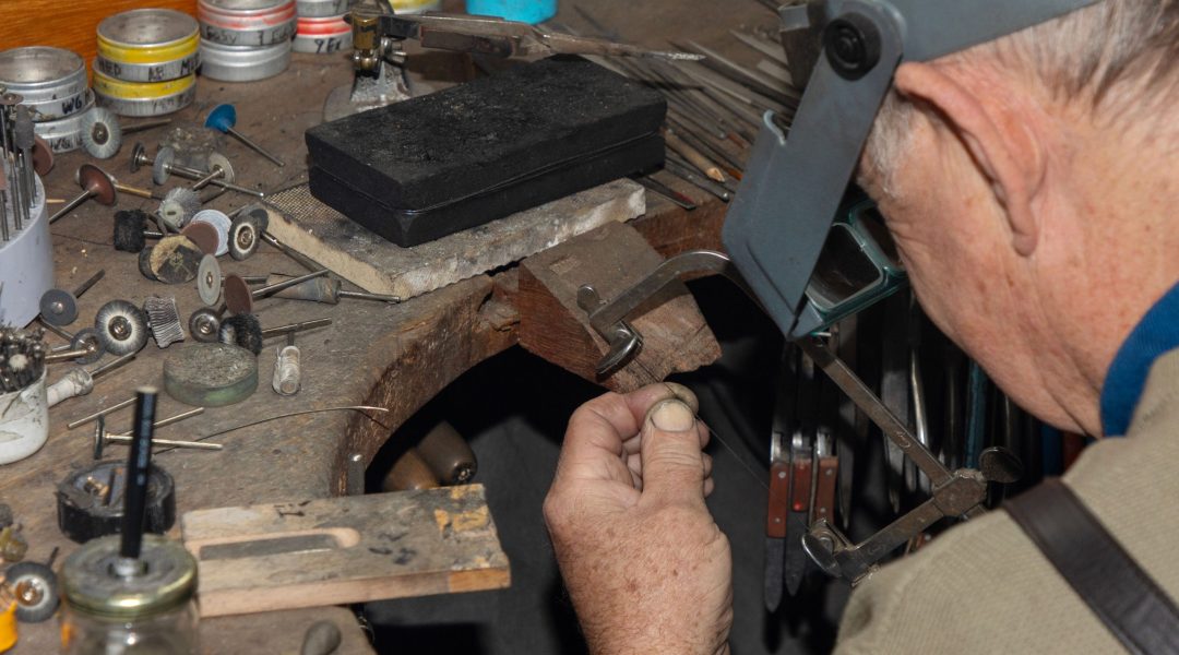 Gary repairing jewellery