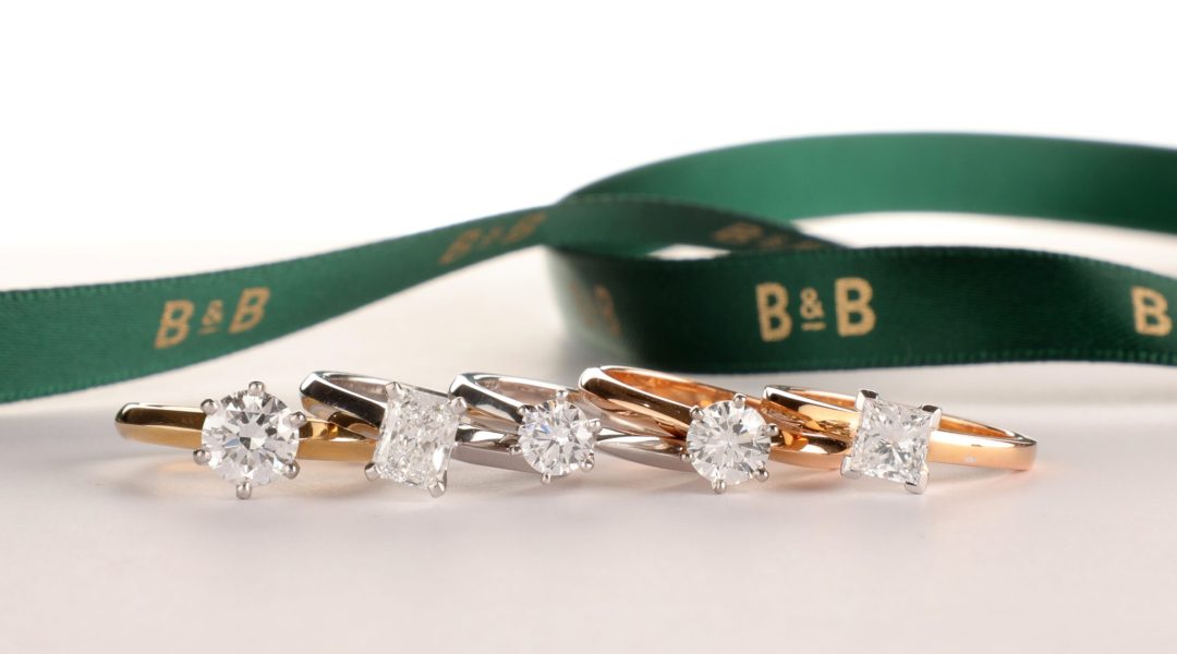 fancy shape diamond solitaire engagement rings