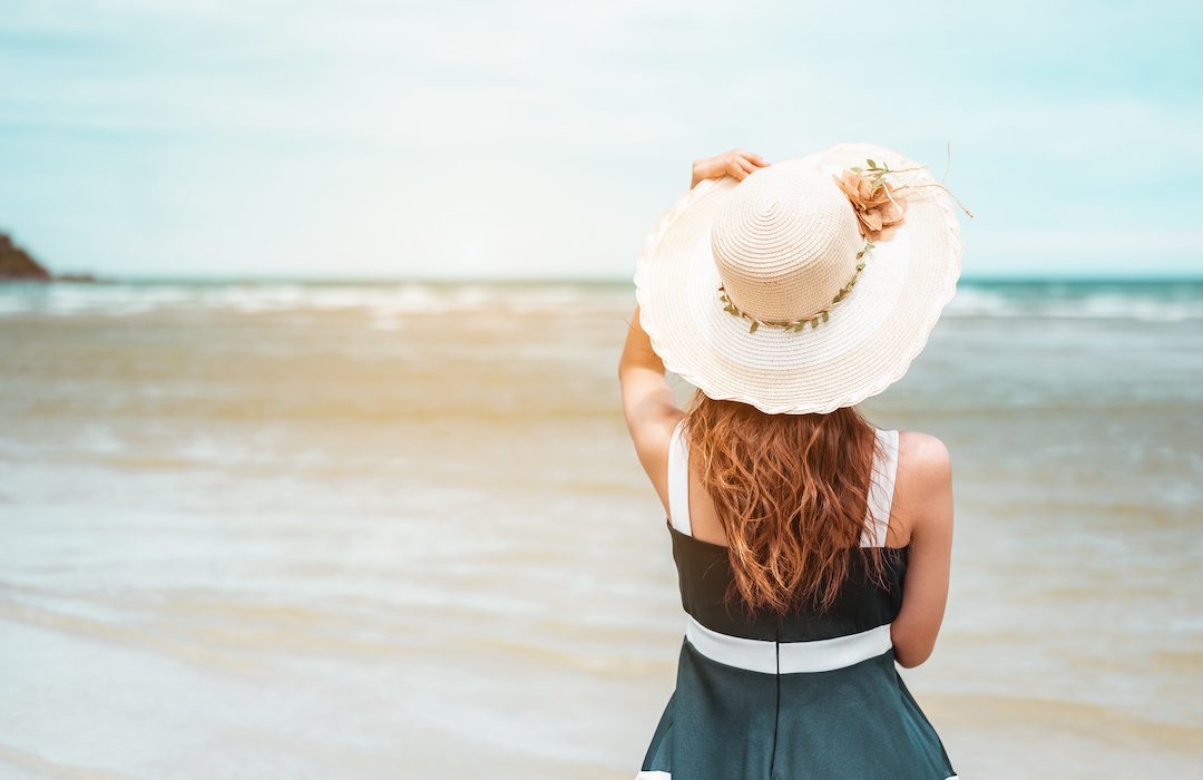 woman at the beach