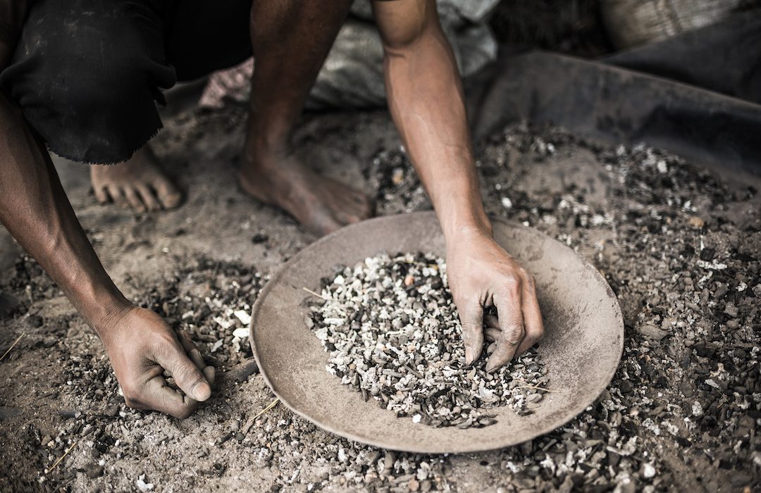 Making aluminium near Ambatolampy in the Central Highlands of Madagascar